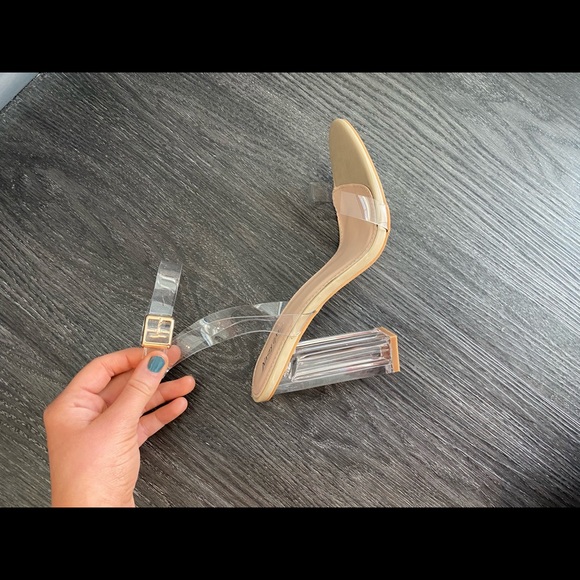 New Clear Block Heels - Picture 5 of 8